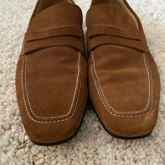 Faconnable Men's Brown Suede Slip On Loafers Size 11 - Picture 3 of 8
